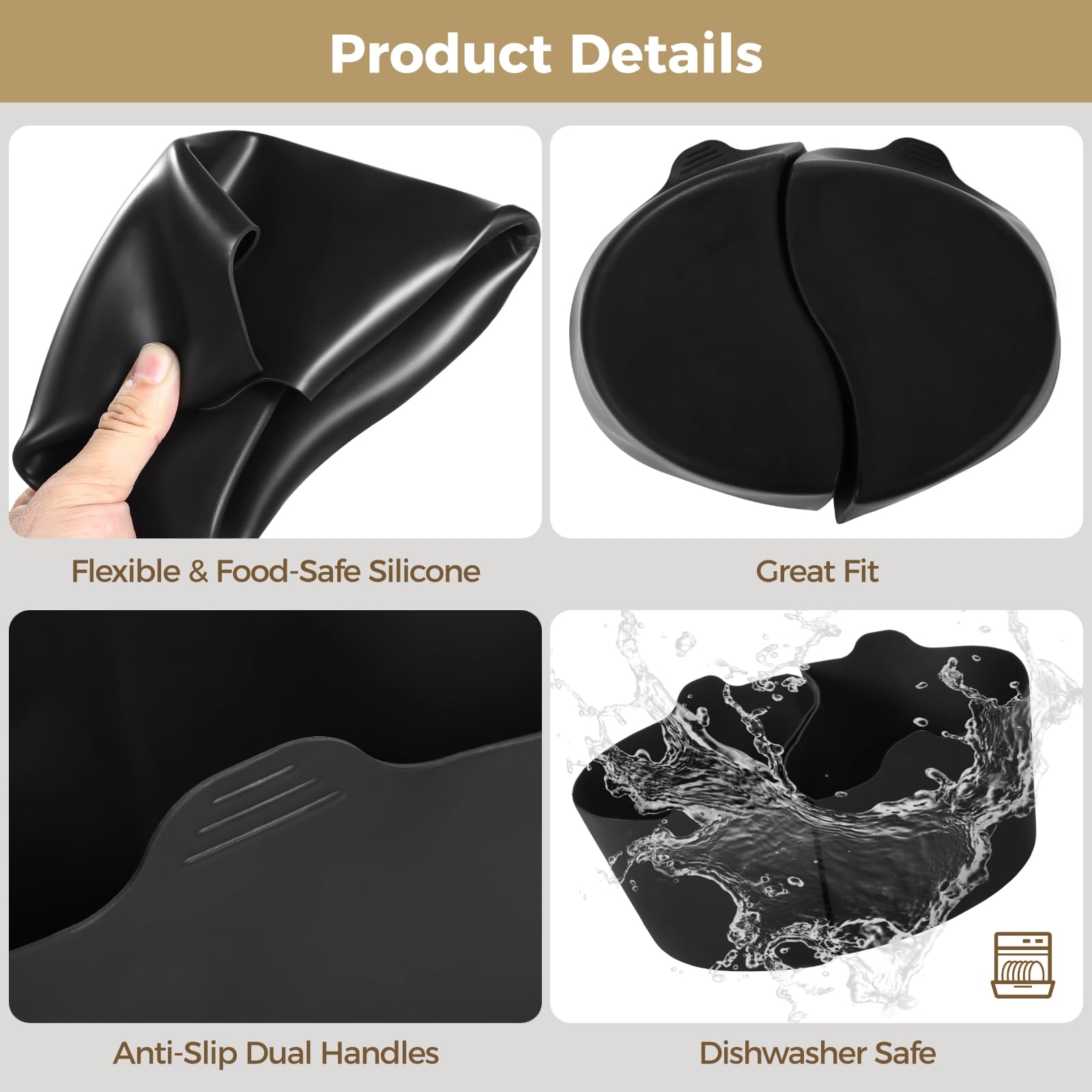 OMISTAR silicone crock pot liner is reusable and easy to clean after meals.