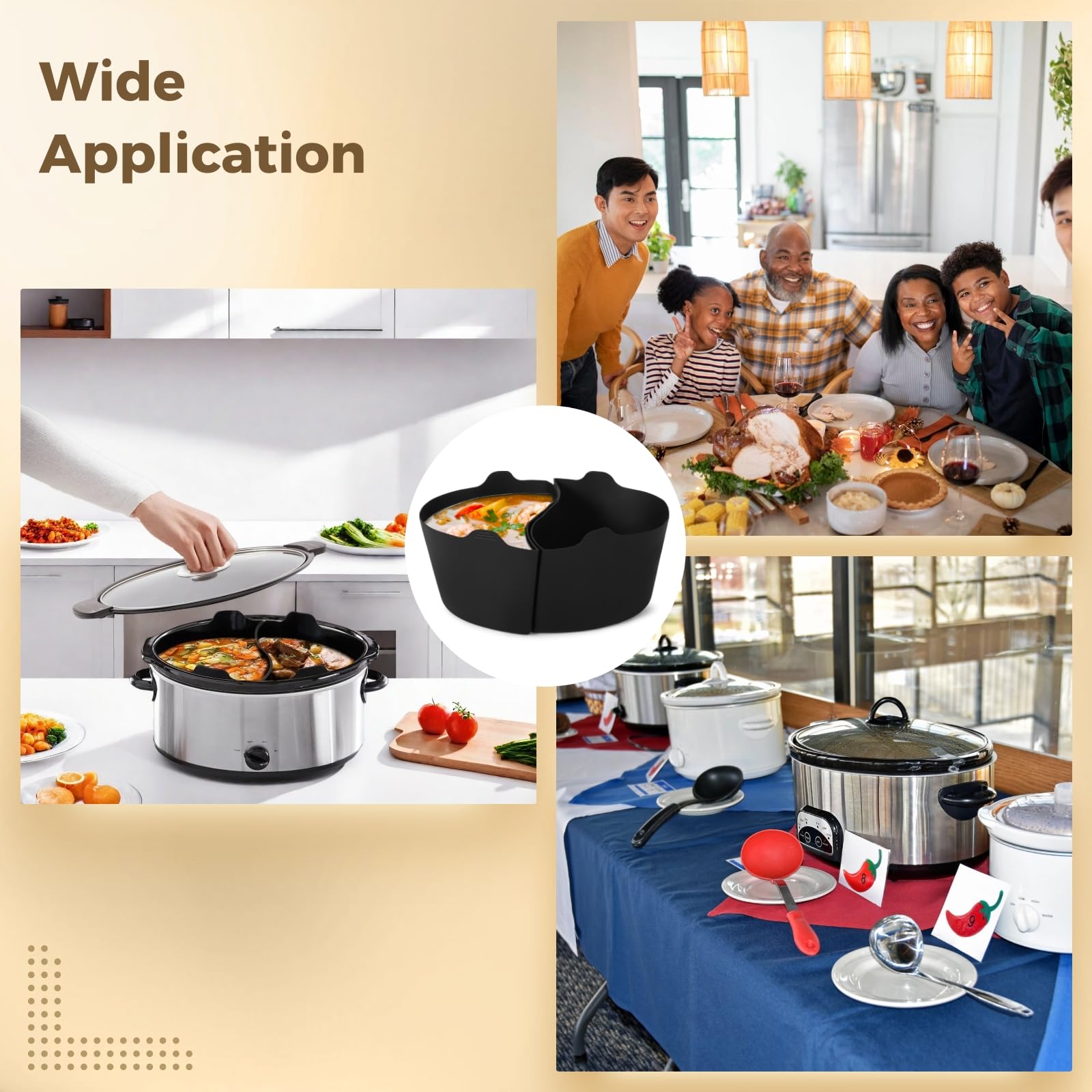 OMISTAR dishwasher-safe liner simplifies cleanup and saves time after dinner.