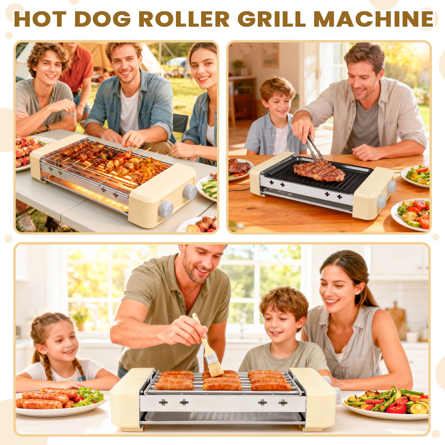 OMKSIH compact footprint fits small kitchens or on-the-go grilling.