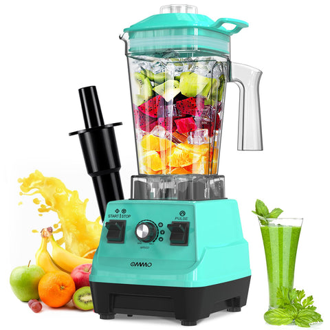 OMMO blender 1800W motor powering silky smoothies and shakes