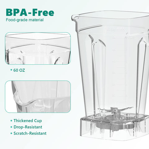 OMMO blender dishwasher-safe lid for easy cleanup