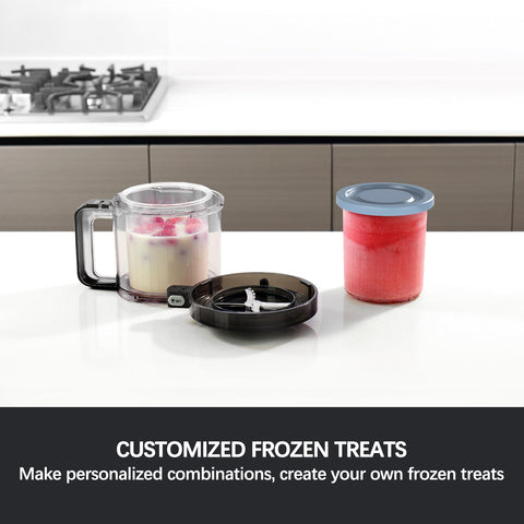 Omnikit deluxe pint lid with tight seal, compatible with Ninja Creami lids.