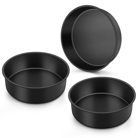 Onader 6 inch cake pan set with nonstick coating for easy release