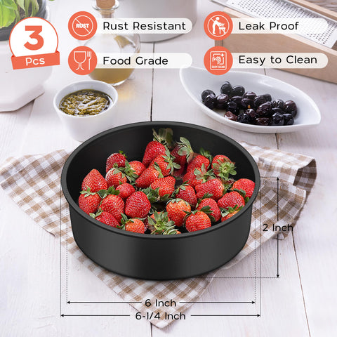 Onader stainless steel core cake pans ensure even heat