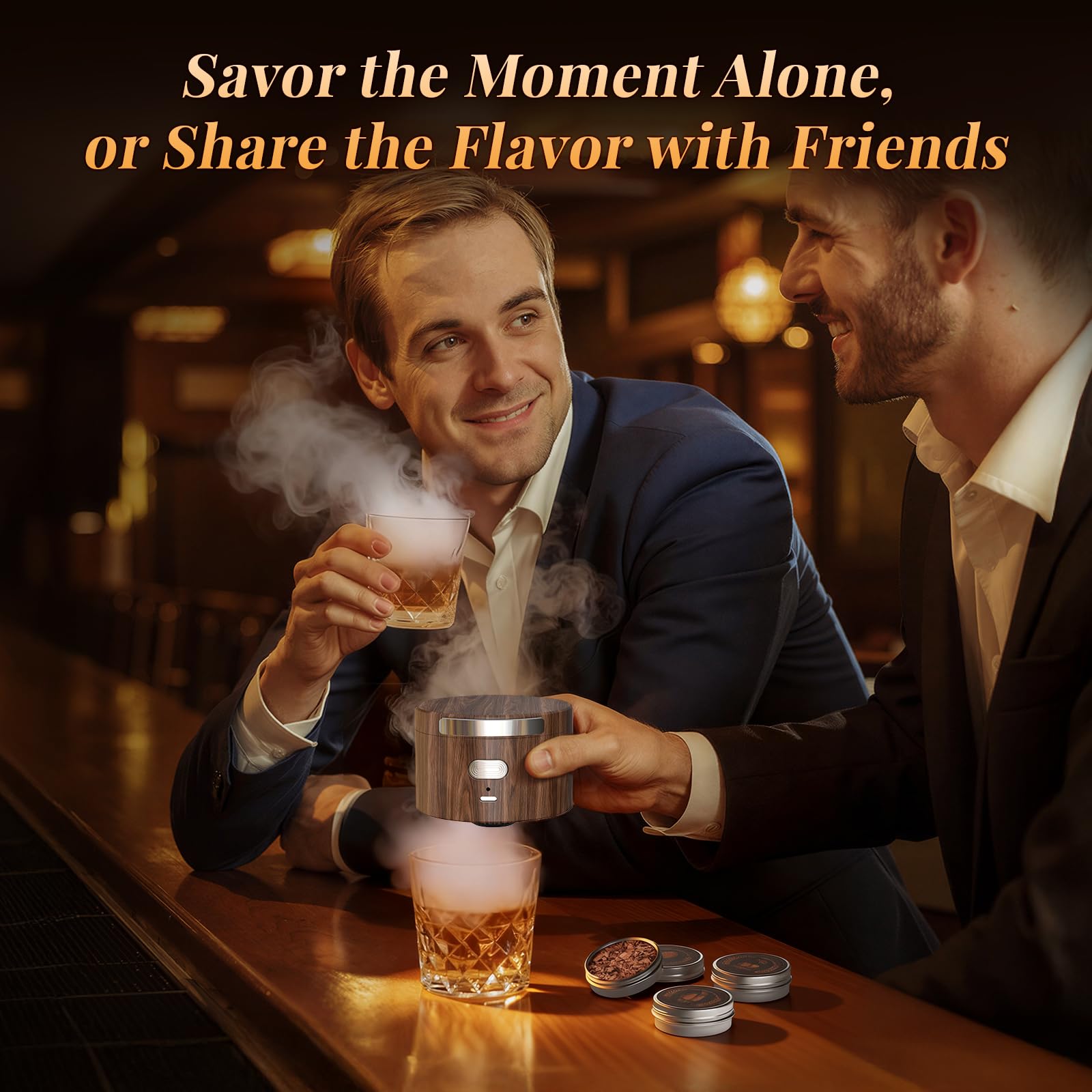 Onakge Electric Whiskey Smoker Kit compact design for quick cocktails