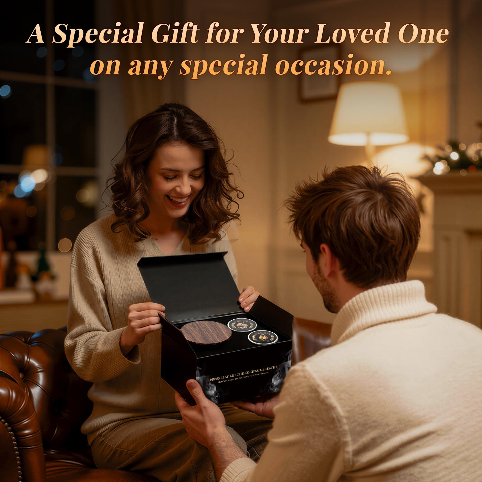 Onakge Electric Whiskey Smoker Kit ideal gift packaging for men and dad