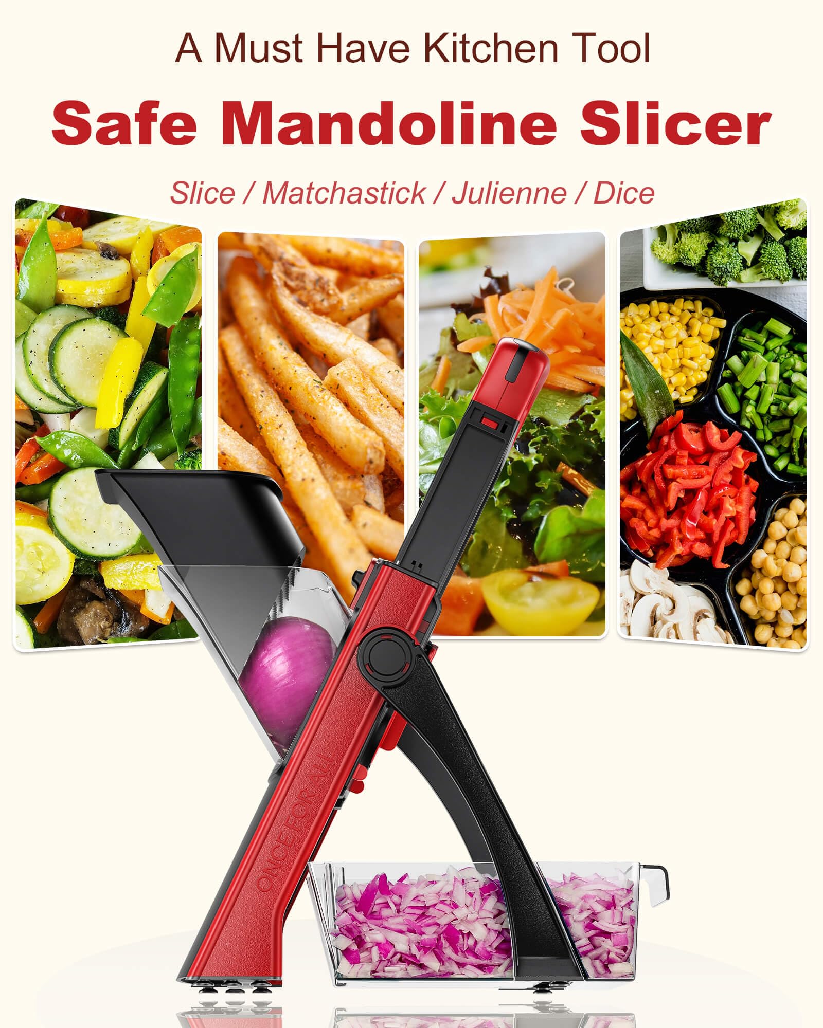 420 stainless steel blades ensuring durable, safe performance