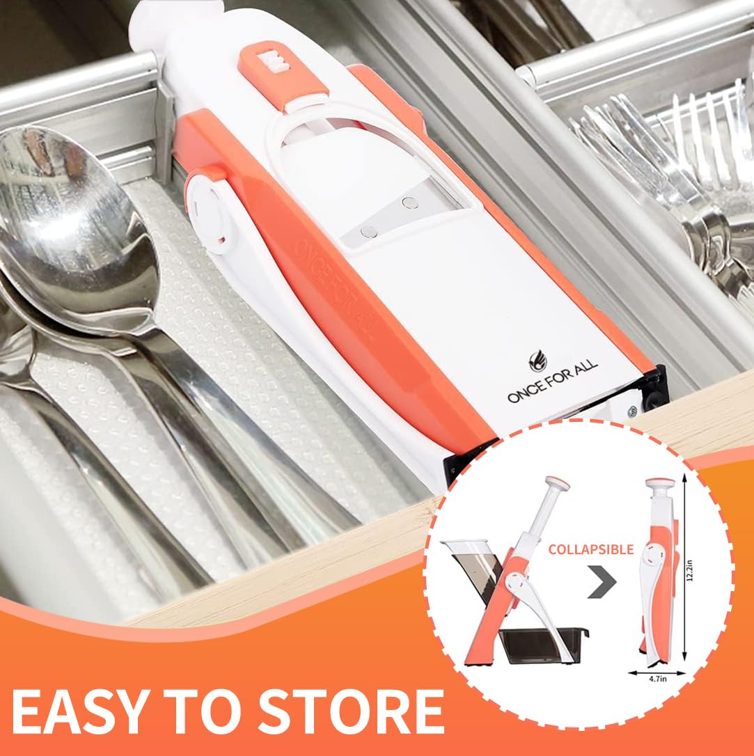 ONCE FOR ALL collapsible design for easy cleaning and storage