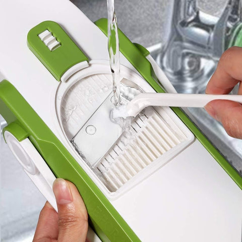 Collapsible design with included brush for easy cleaning