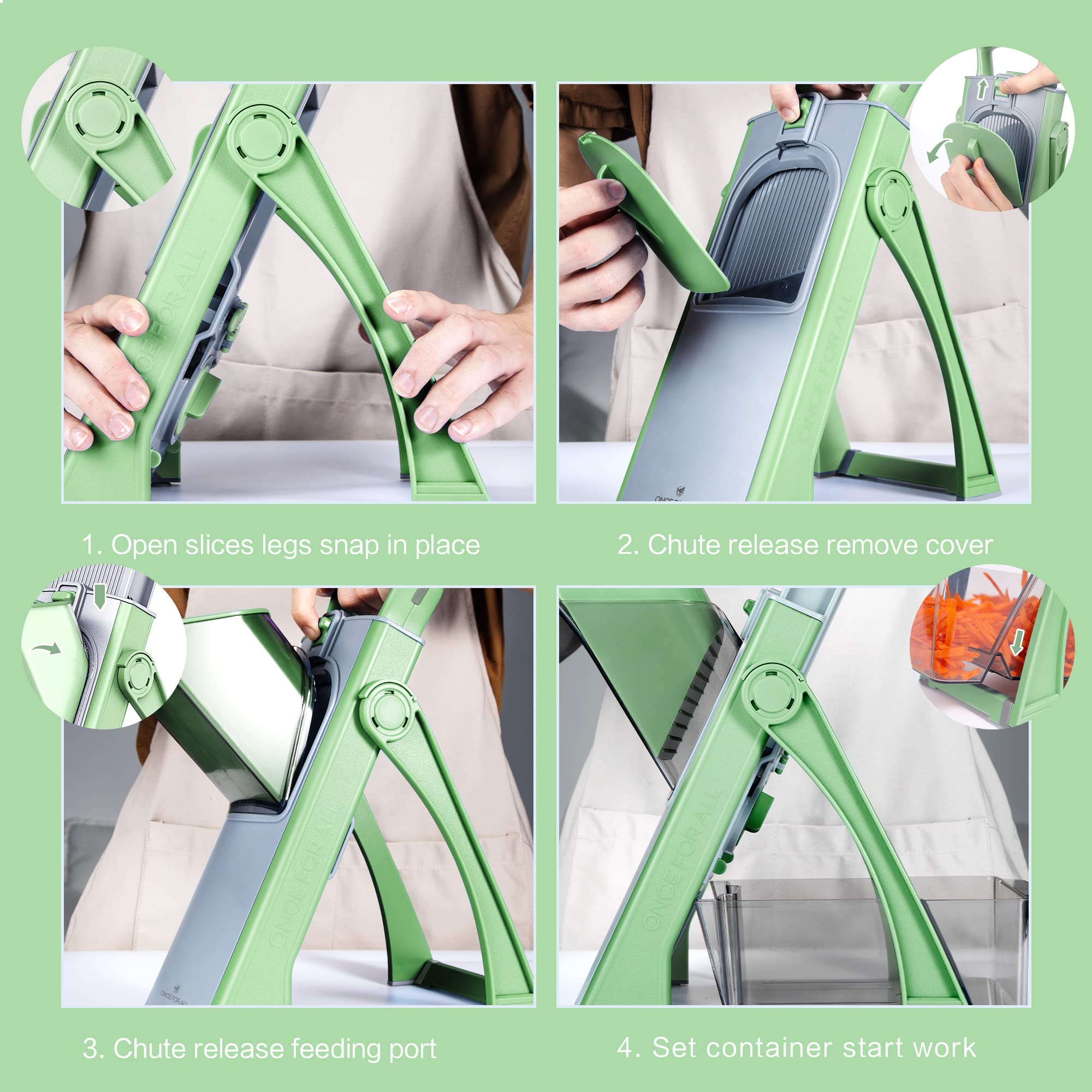 ONCE FOR ALL JS03 420 stainless steel blades deliver safe, durable performance