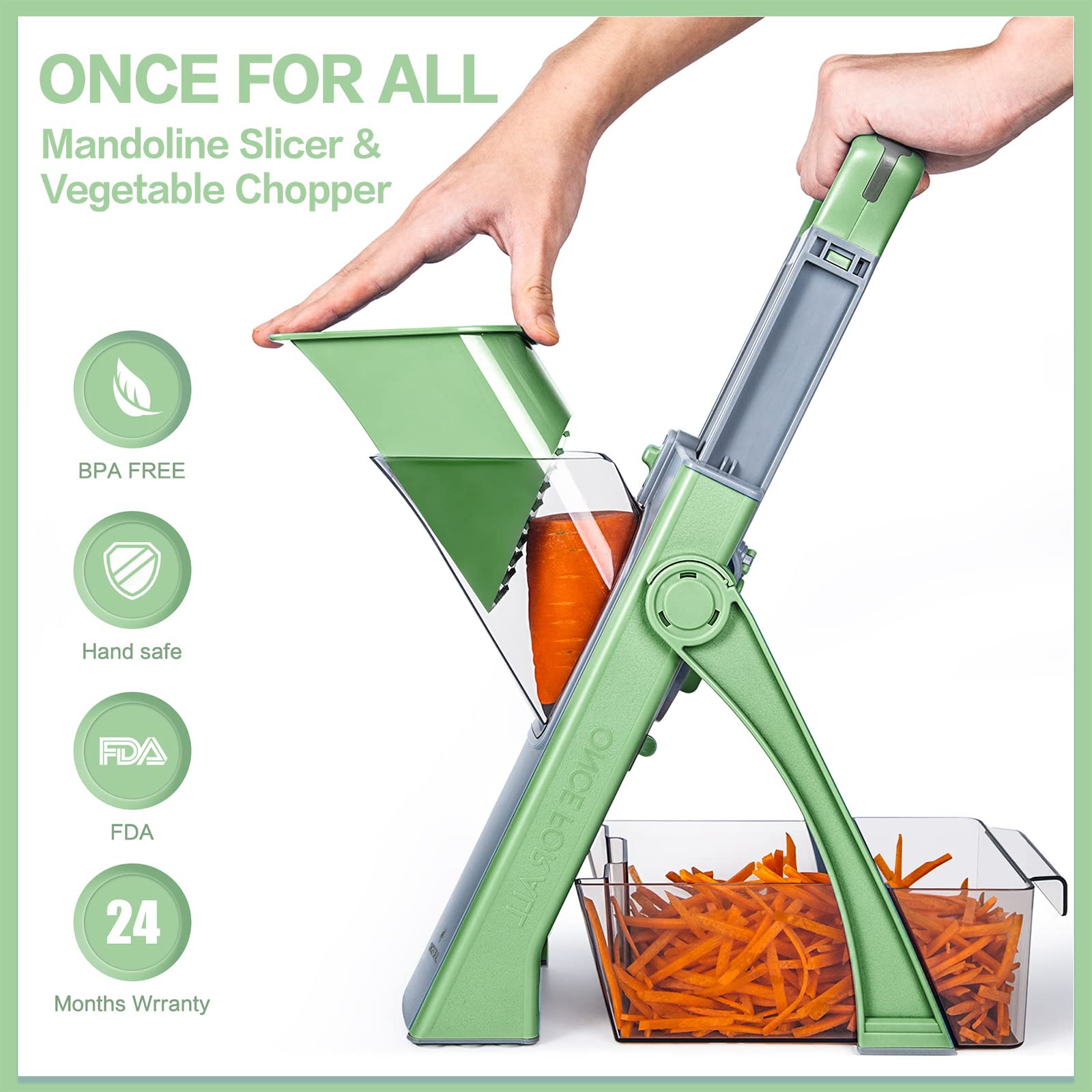 ONCE FOR ALL JS03 includes a cleaning brush for fast residue removal