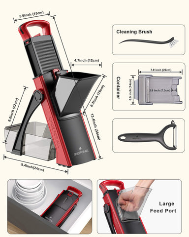 Elegant red mandoline as a practical wedding or home gift