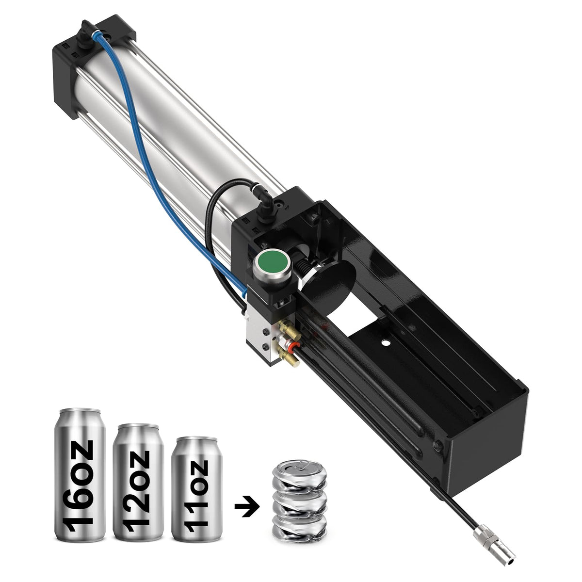 ONCUPID pneumatic can crusher front view for home use