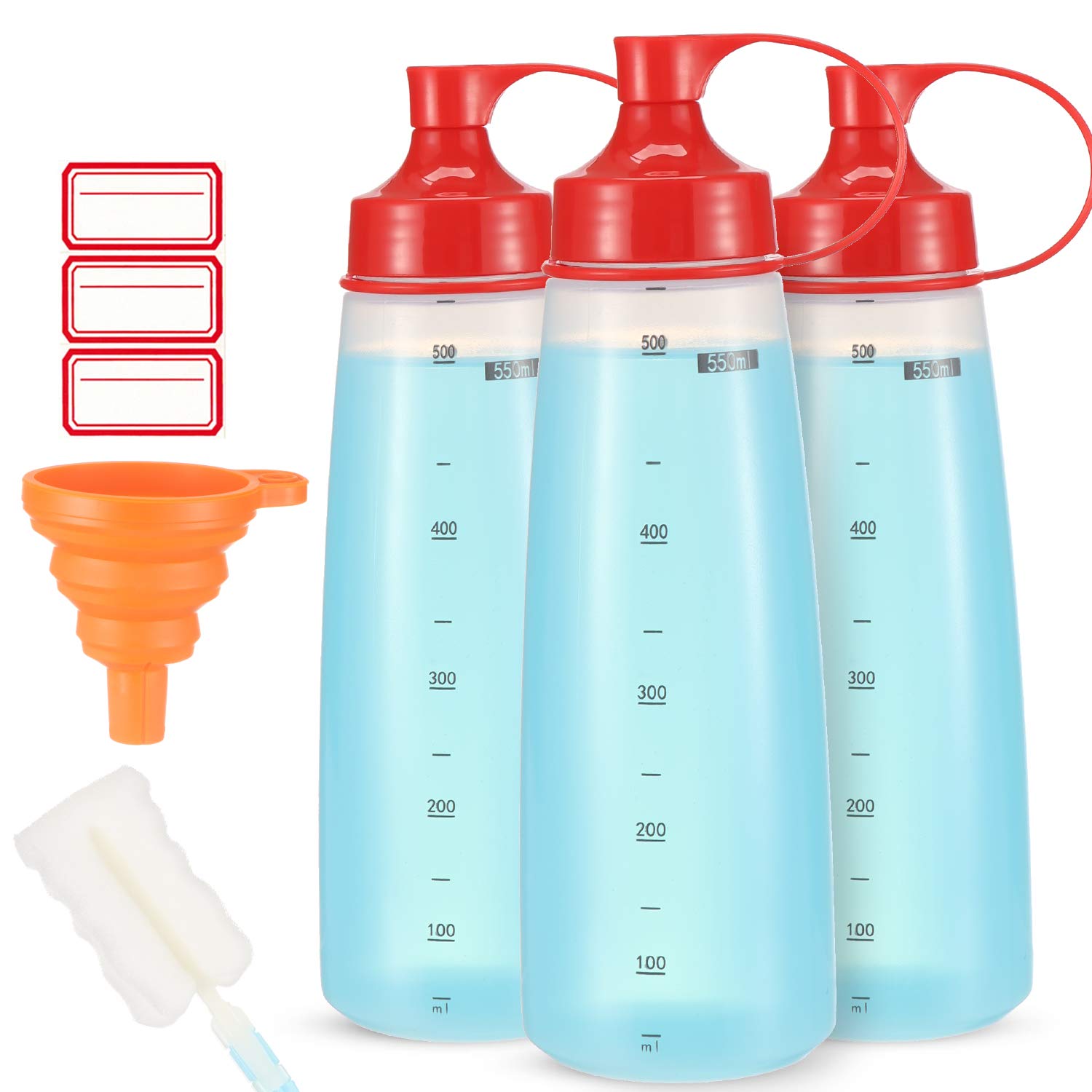 Ondiomn wide-mouth condiment bottle showing thick sauce flow and control