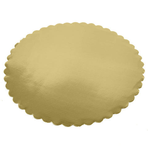 ONE MORE gold cakeboard 10-inch wipe-clean edges simplify cleanup.