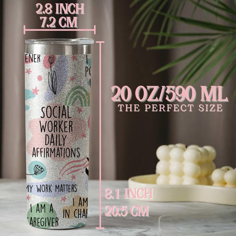 Onebttl 20oz insulated tumbler designed for hot or cold beverages during long days