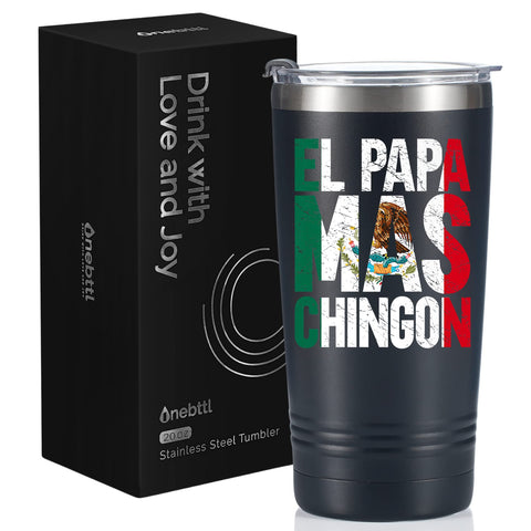 Onebttl 20 oz tumbler with lid keeps drinks at the right temperature.