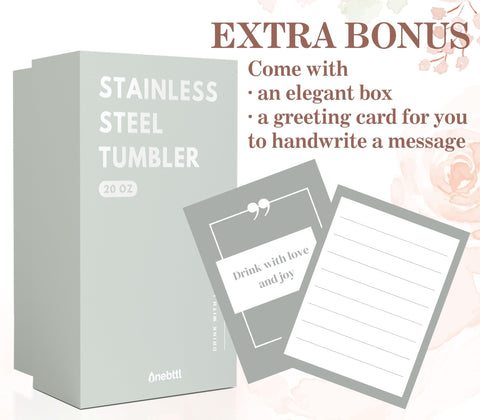 Onebttl 304 stainless steel BPA-free construction ensures safe everyday use.