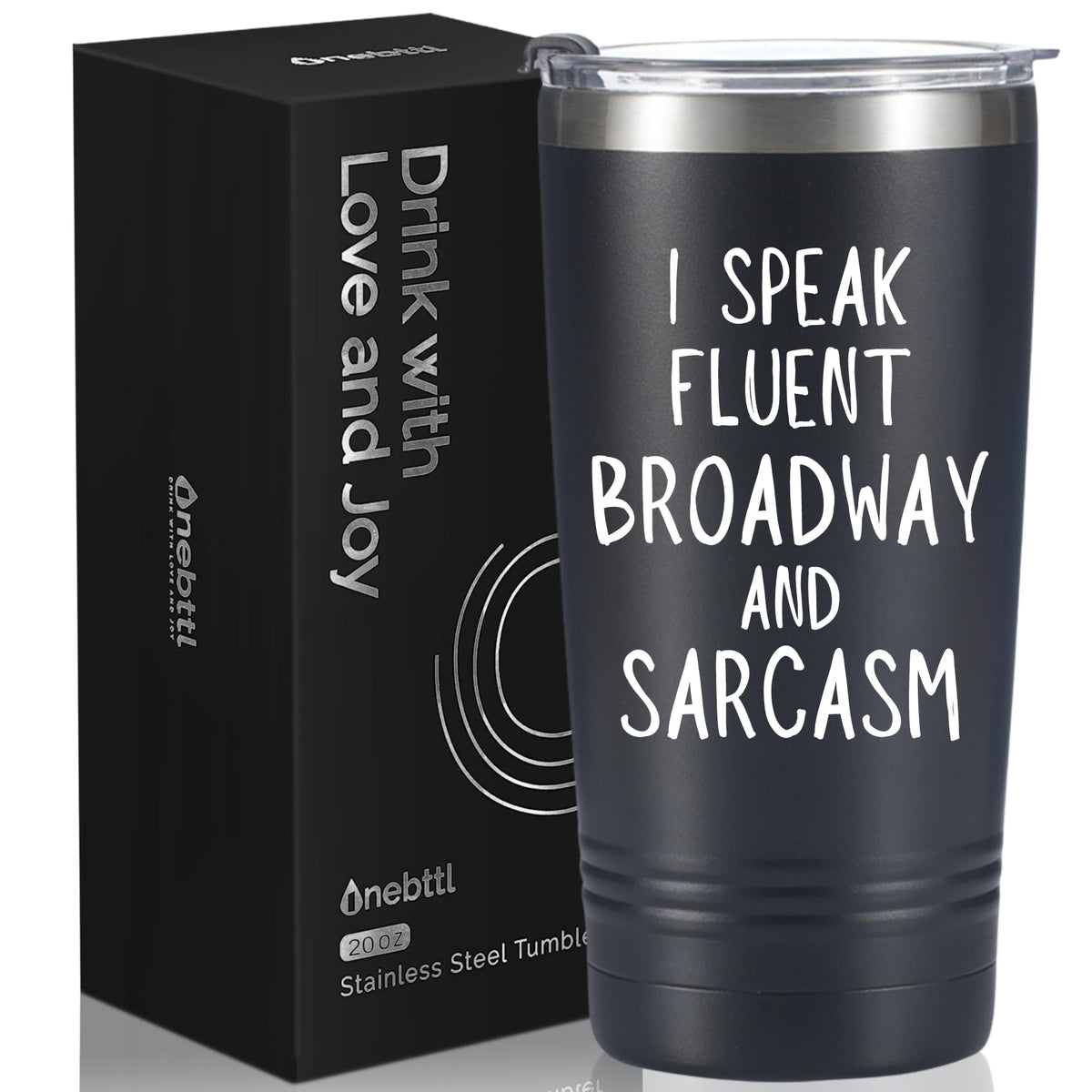 Onebttl Broadway musical tumbler 20oz with a stylish design for on-the-go theater lovers