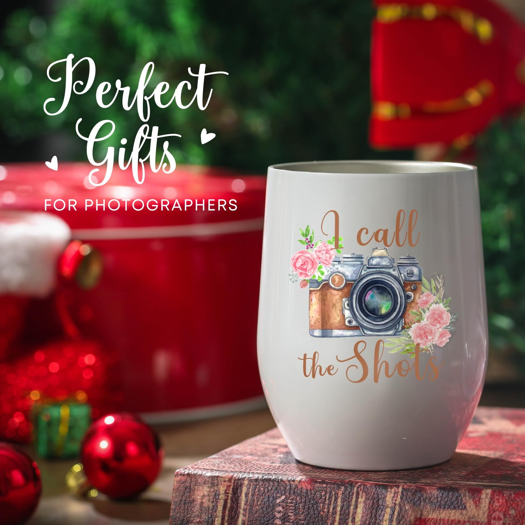 Onebttl camera-design tumbler featuring I Call The Shots, perfect for photographers