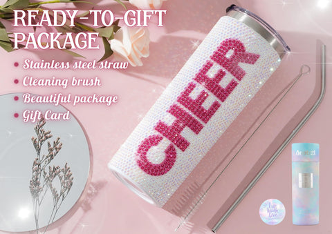 Onebttl Cheerleader Tumbler gift packaging ideal for cheer squad gifts