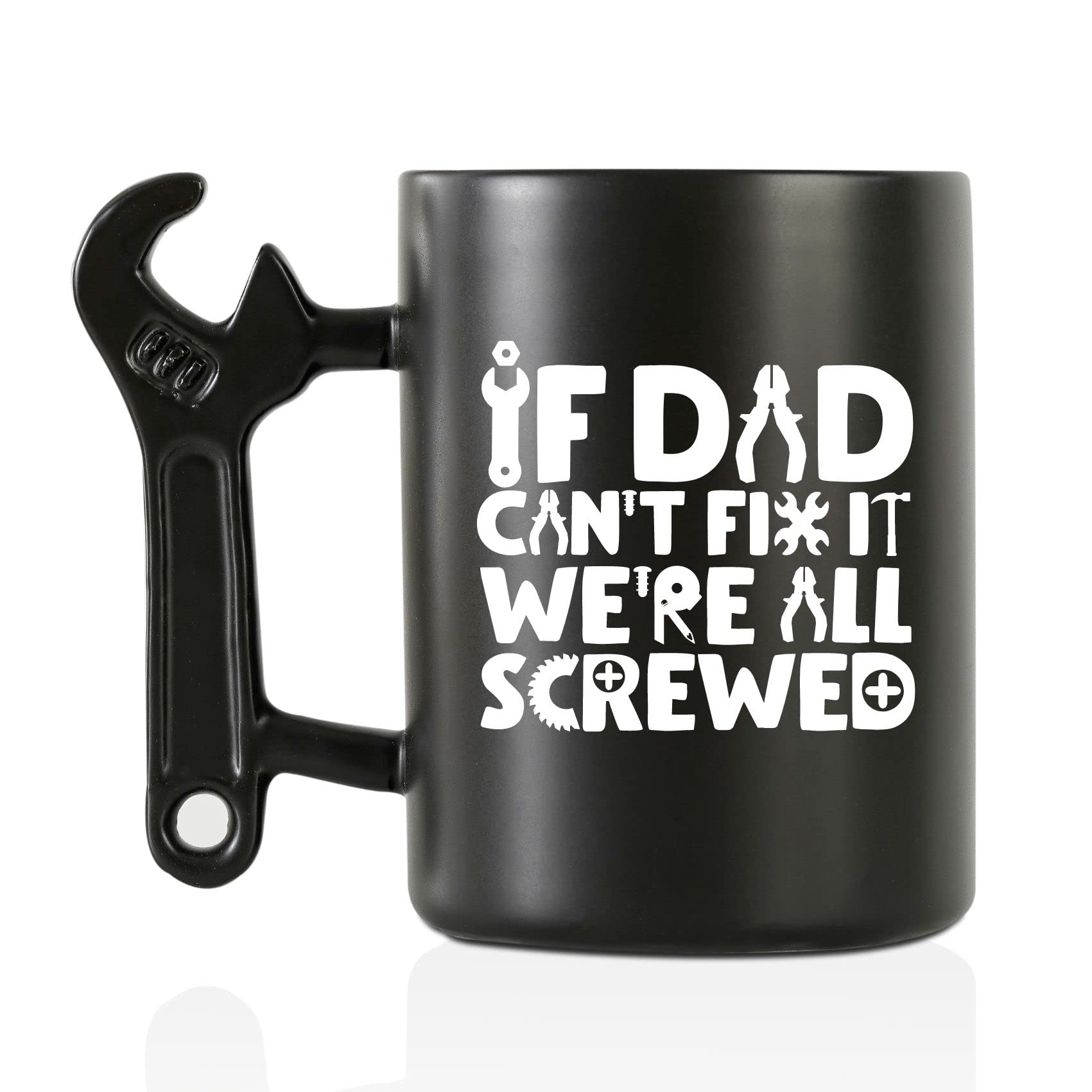 Onebttl coffee mug with wrench handle for sturdy everyday coffee