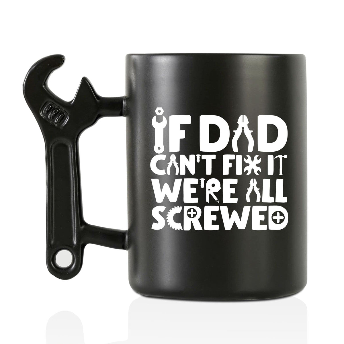 Onebttl coffee mug with wrench handle for sturdy everyday coffee