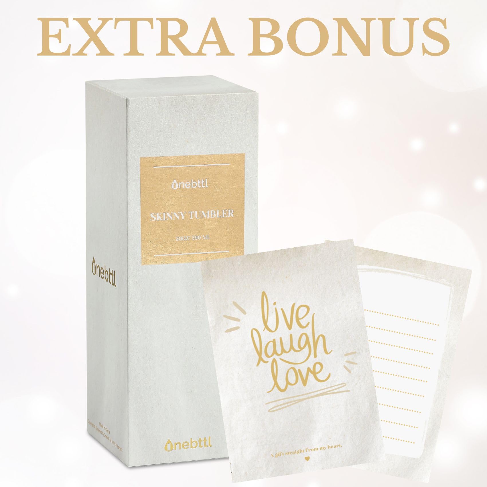 Onebttl double-wall vacuum insulation preserves cold and hot drinks