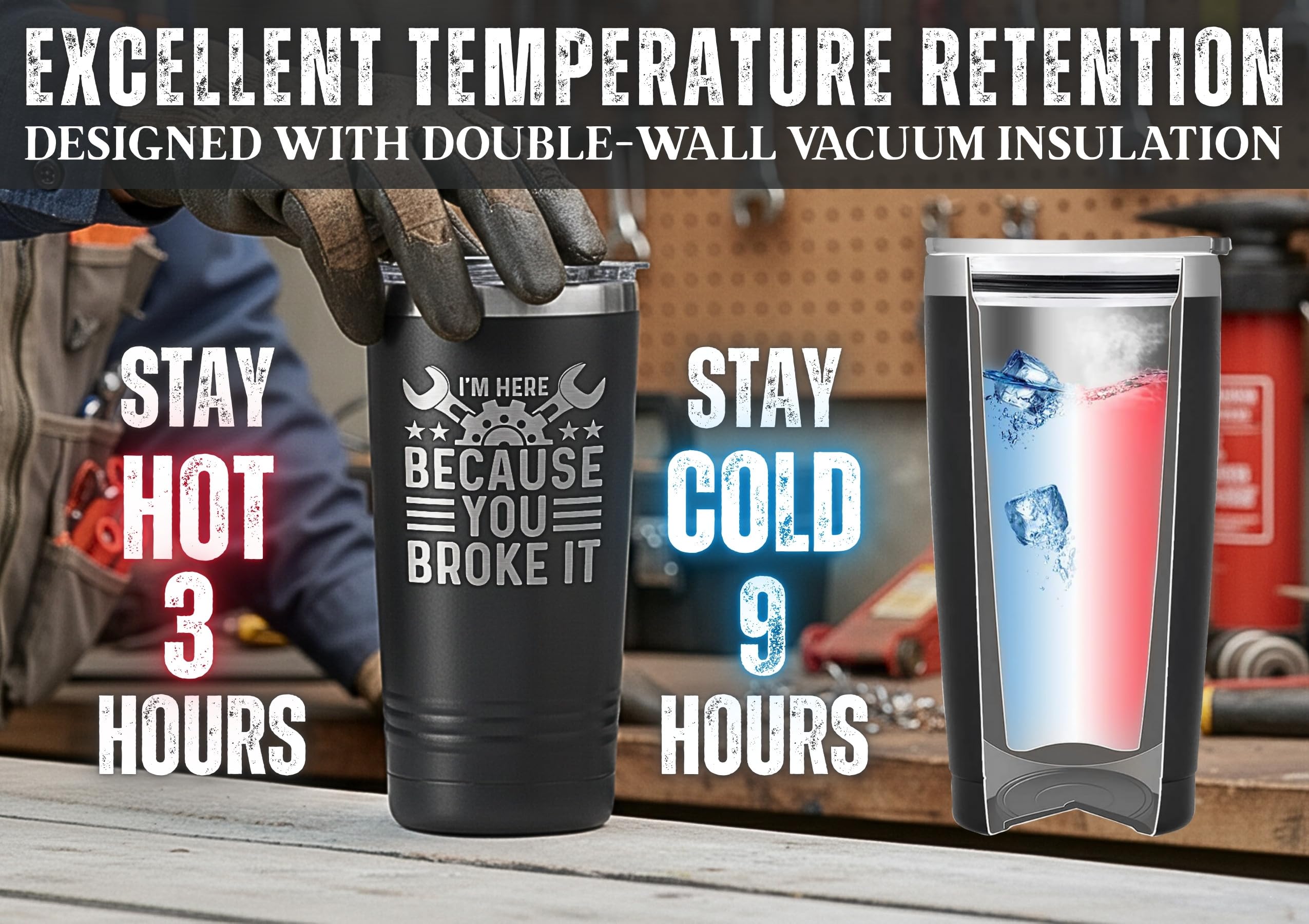 Onebttl durable stainless-steel body stands up to daily on-site use.