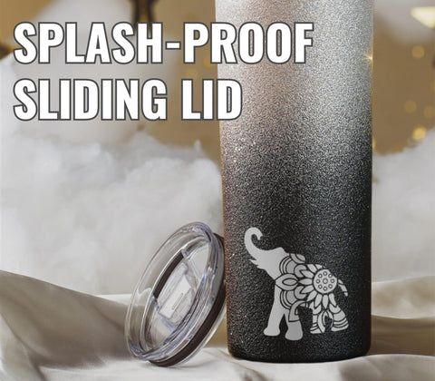 Onebttl Elephant tumbler supports coffee or cold beverages for everyday routines.