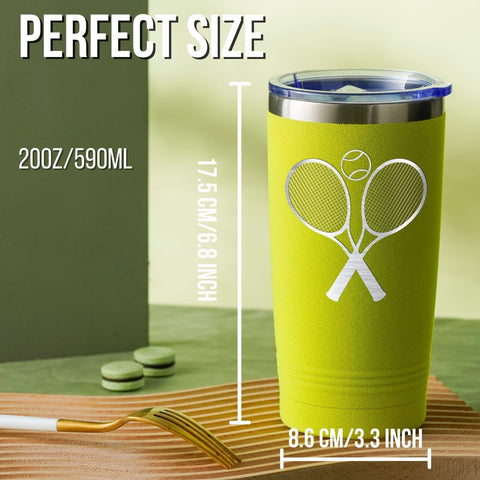 Onebttl felt-like tennis texture tumbler creates eye-catching grip on courts and at home.