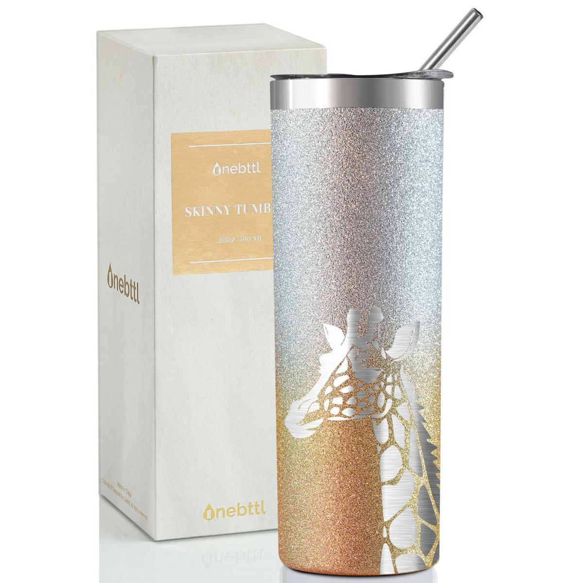 Onebttl giraffe gift design image, eye-catching motif for gifting