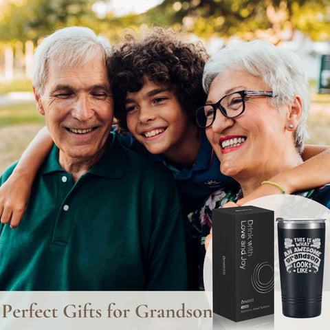 Onebttl Grandson Gifts Tumbler presented as a thoughtful gift for birthdays and holidays.