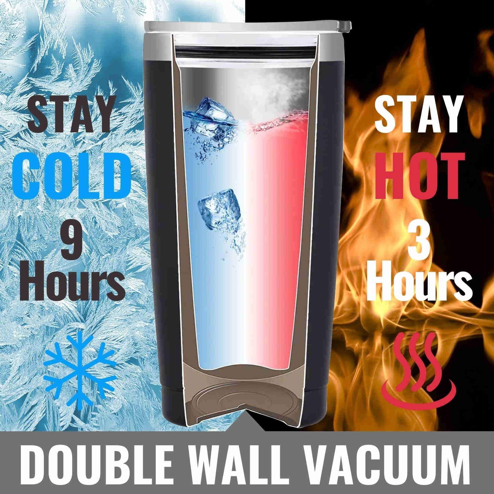 Onebttl Grandson Gifts Tumbler spill-proof opening with sliding cover prevents leaks on commute.