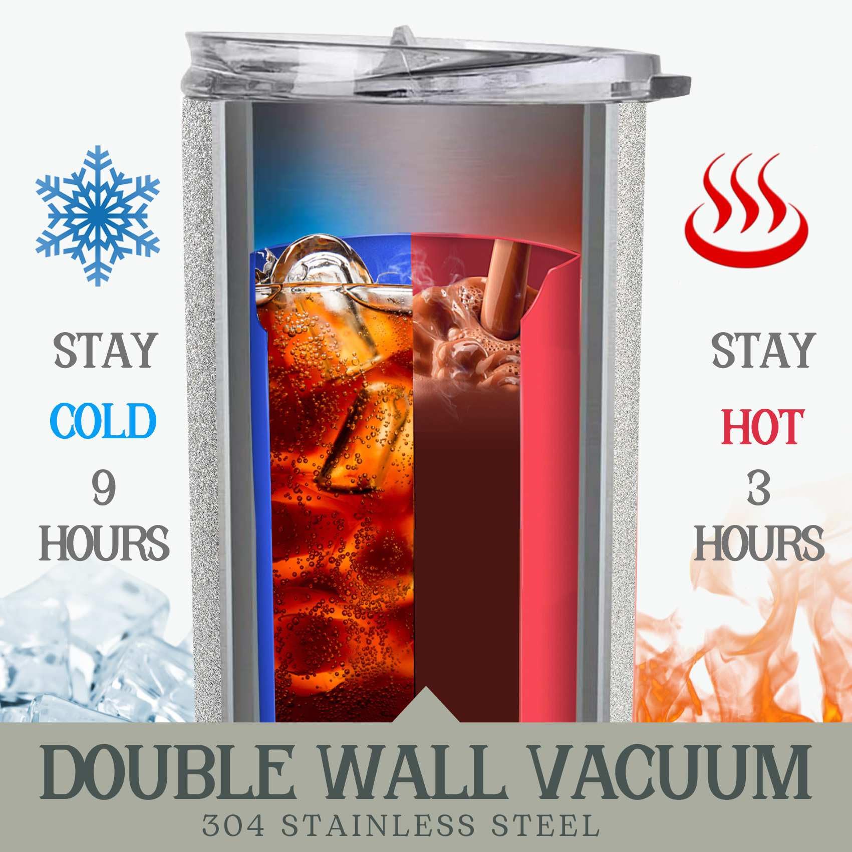 Elegant hummingbird motif detail on Onebttl glitter tumbler.