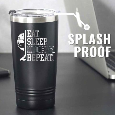 Onebttl Ice Hockey Player Gift temperature-retention keeps drinks hot or cold longer.