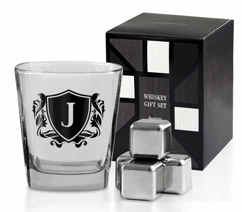 Onebttl initial whiskey glass for personalized gifting and tastier pours