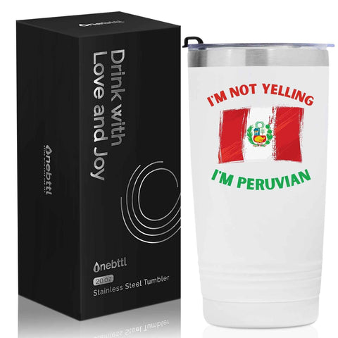Onebttl Peruvian Gifts Flag Mug for daily coffee rituals