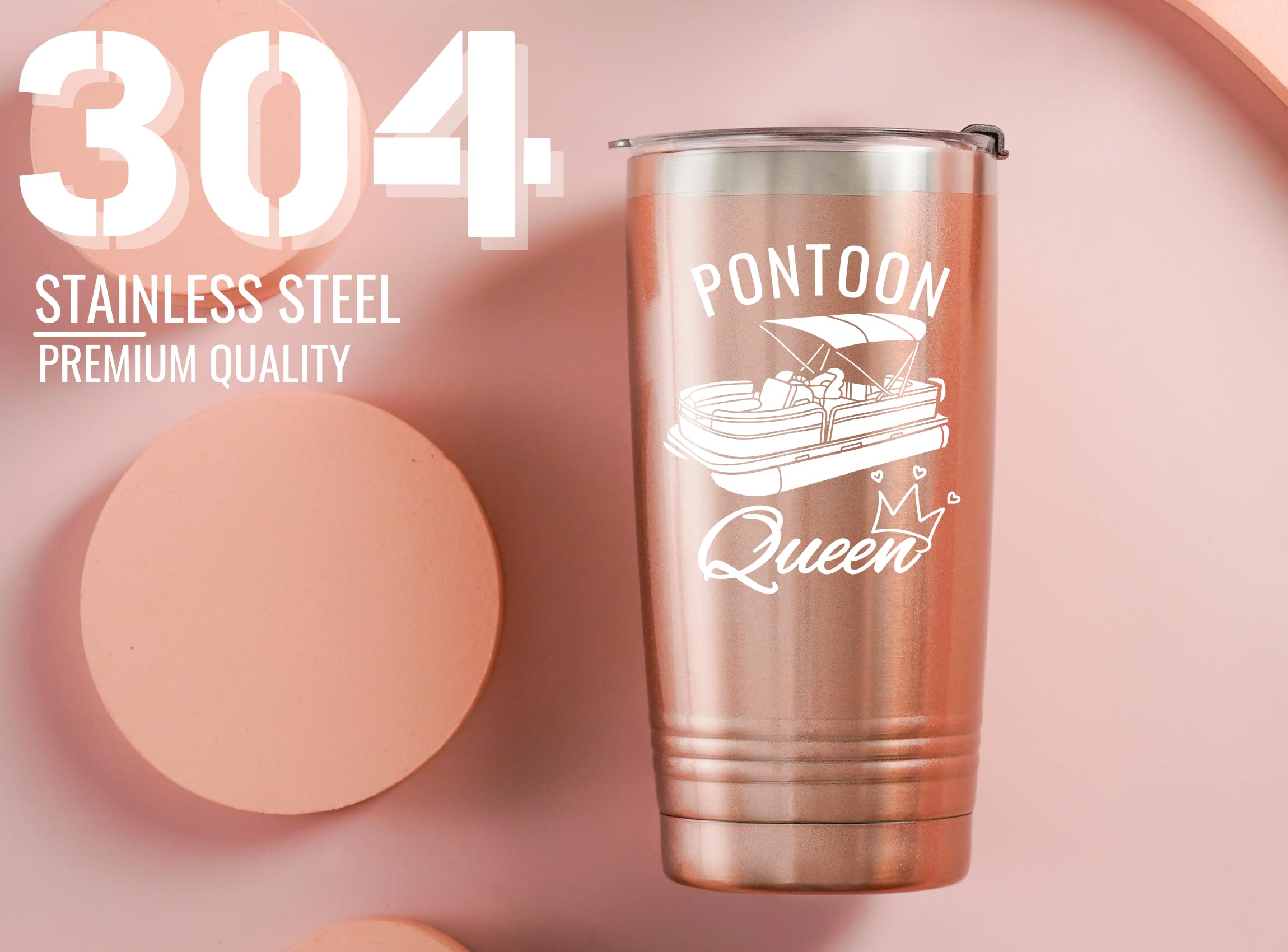 Onebttl Pontoon Queen tumbler in premium gift box ready to gift.