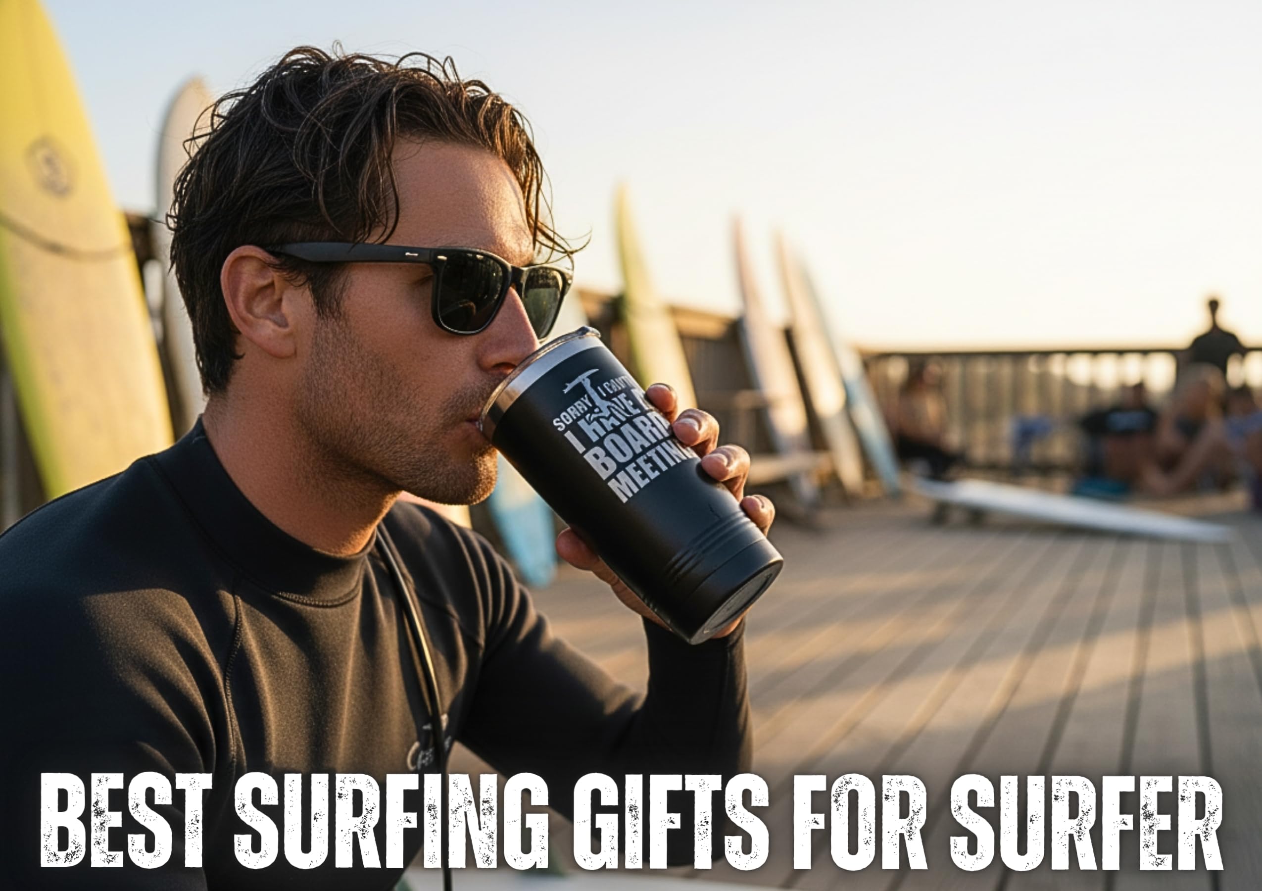 Onebttl Surfing Tumbler demonstrates hot and cold retention for all-day drinks.