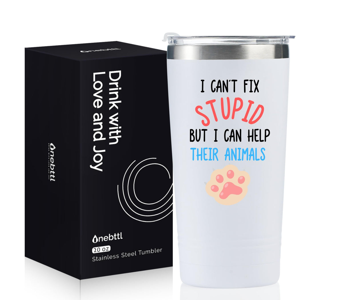 Onebttl Vet Tech Gift Box Tumbler, ideal packaging for a thoughtful recognition gift