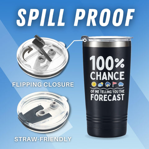 Onebttl Weather meteorology gift tumbler, a thoughtful present for weather lovers.