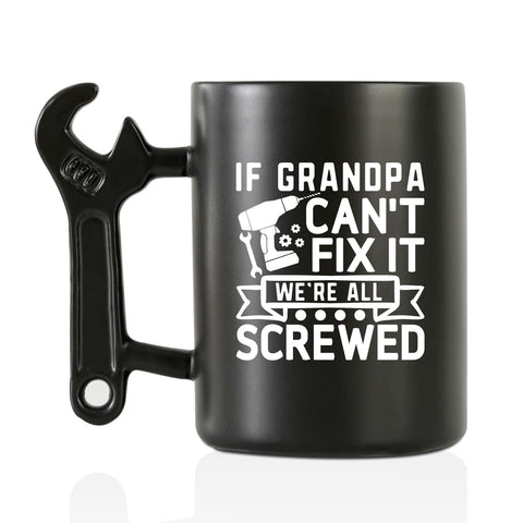 Onebttl wrench-mug-handle for a comfortable grip during grandpa moments.