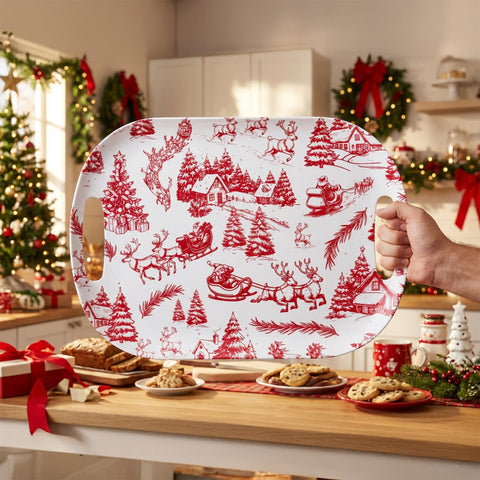 ONEderful Winter Wonderland 13-inch dip platter for sauces and dips