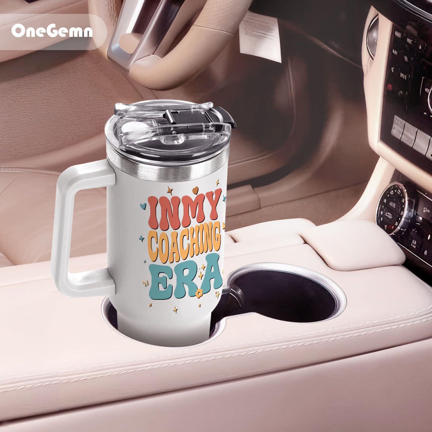 OneGemn coach tumbler color box shows a ready-to-gift presentation
