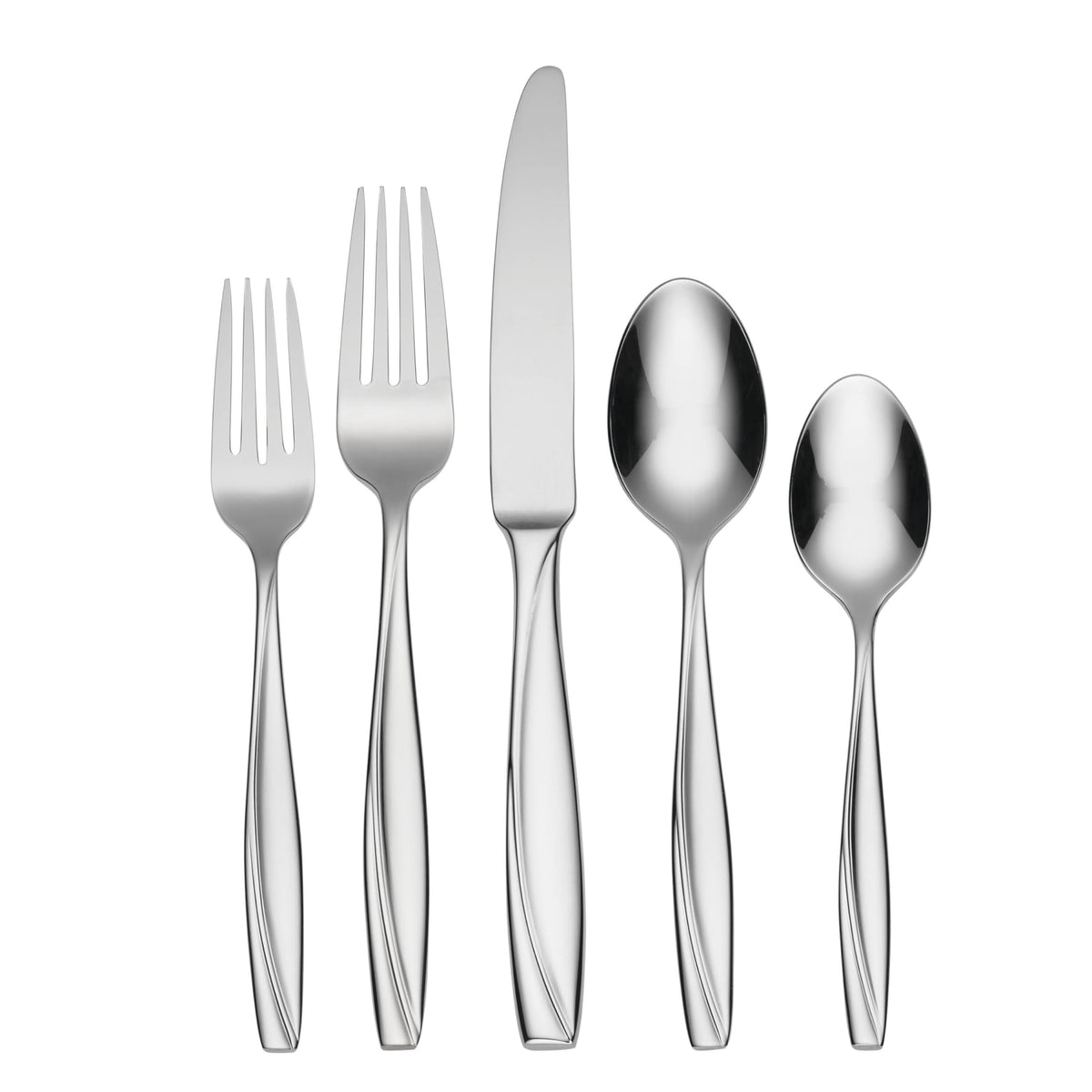 Oneida Camlynn Mirror 20-piece flatware set on a stylish dining setup for everyday use.
