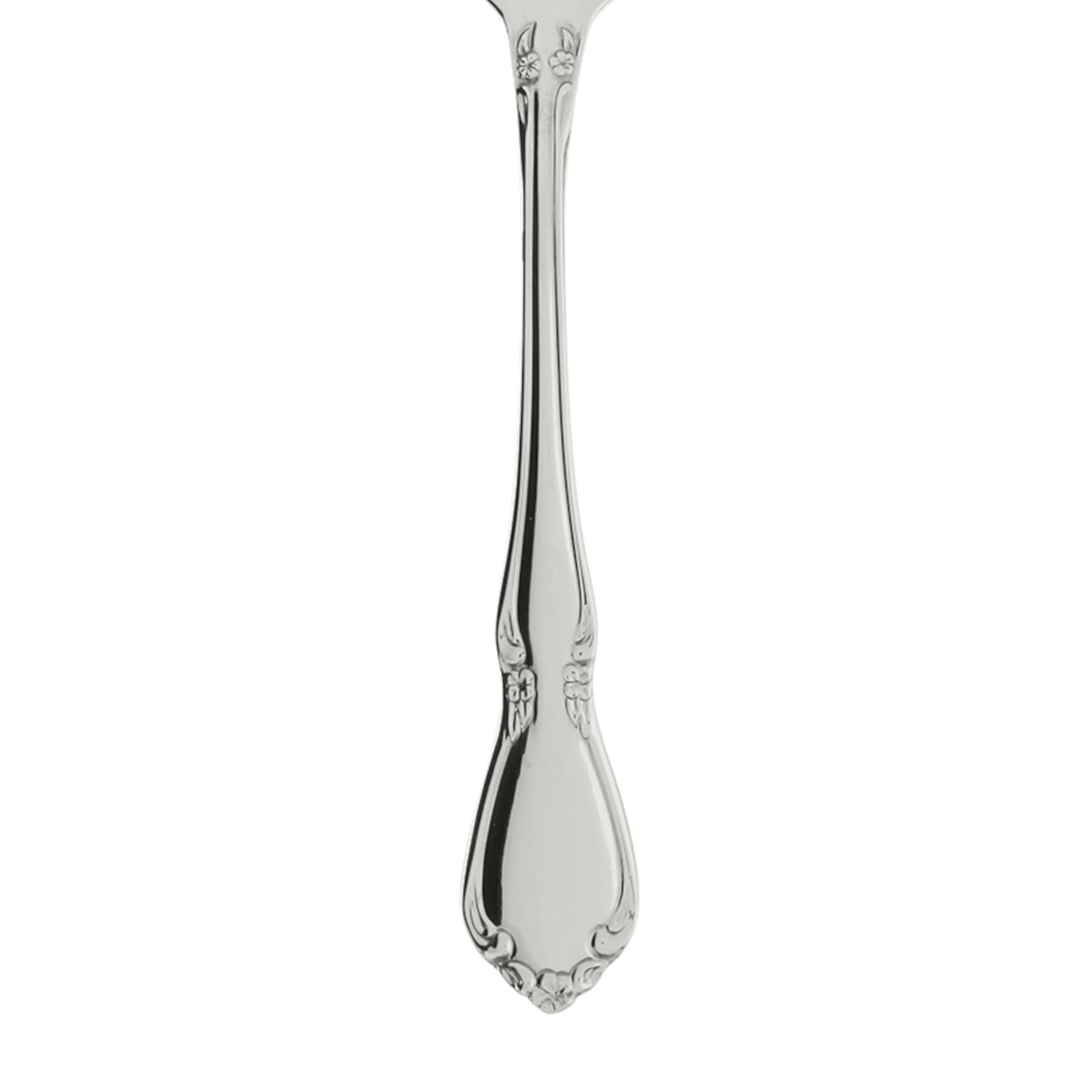 Oneida Chateau scroll flowers detail adds intricate decorative accent for meals.