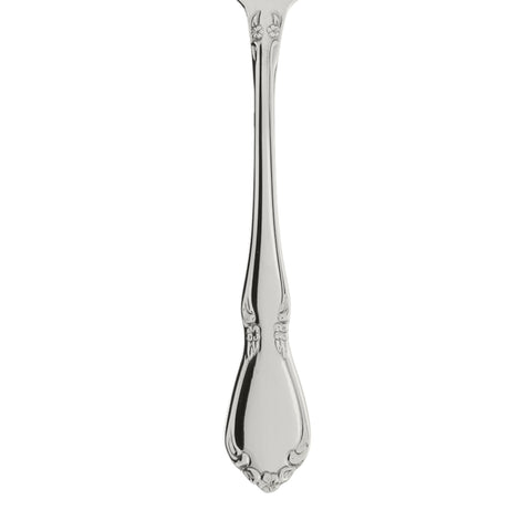 Oneida Chateau scroll flowers detail adds intricate decorative accent for meals.
