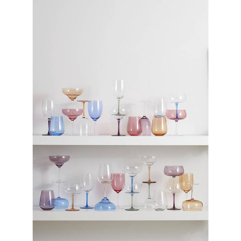 Oneida margarita glasses are hand wash for easy cleanup.