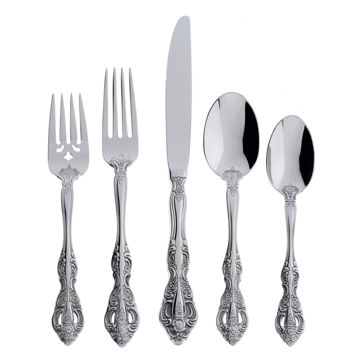 Oneida Michelangelo 20-piece set in packaging showcases premium craftsmanship for gifting or display.